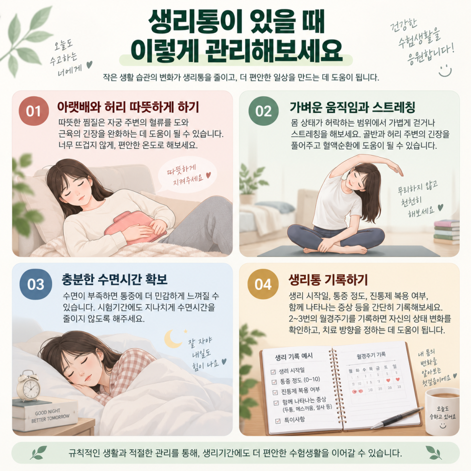 중계동 수험생 생리통, 시험기간마다 더 힘들다면 무엇을 확인해야 할까요? 관련 이미지 5